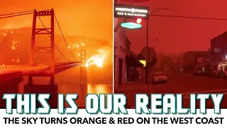 The Sky Turns Orange & Red On The West Coast