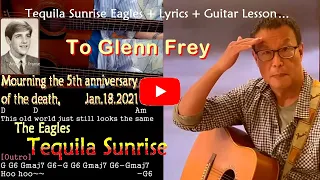 Tequila Sunrise Eagles + Lyrics + Guitar Lesson + Chords + Solo + Leads + Harmony