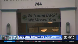 Glendale Unified Welcomes Students Back For First Day of School