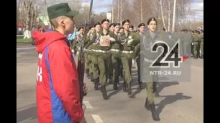 В Нижнекамске прошла первая репетиция Парада Победы