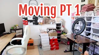 Clean and Organize and Move my Office:Store with Us! Part 1 Of Moving! Emma and Ellie