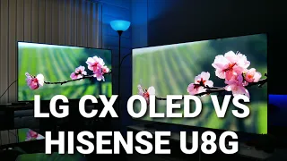 Hisense U8G vs LG CX OLED