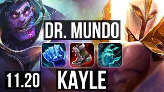 DR. MUNDO vs KAYLE (TOP) | 6/0/9, Dominating | EUW Master | v11.20