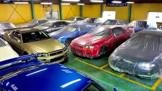 MILLIONS WORTH OF GTR SKYLINES STORED UNDER PLASTIC COVERS!
