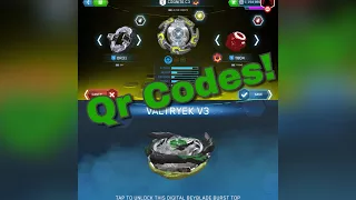 LEGEND BEYBLADES QR CODES PART -2, SALVAGE VALTRYEK V7