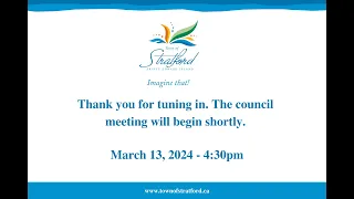 March 13, 2024 - Regular Council Meeting - Stratford, PEI