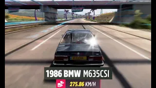 Retro wave Stock vs Tuned Sound 1986 BMW M635CSI #forzahorizon5