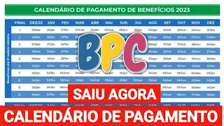 BPC/LOAS CALENDÁRIO DE PAGAMENTO DO BPC PARA O MÊS DE MAIO