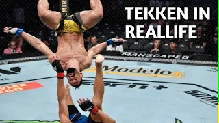 TEKKEN MOVES IN REALLIFE MMA COMPILATION