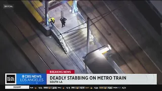 Police investigate deadly stabbing on Metro train in LA