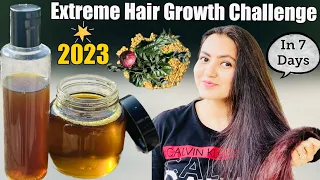 7 Days Extreme Hair Growth Challenge (2023) : Grow Your Hair Faster Thicker & Longer in 7 Days❤️