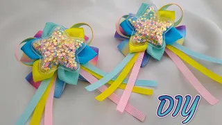 НЕВЕРОЯТНО КРАСИВО И невероятно ЛЕГКО. Бантики из репсовой ленты. DIY Hair Bow