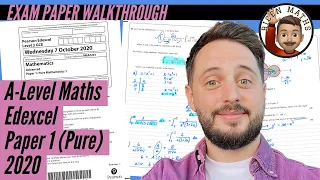 Maths A Level • 2020 Pure Paper 1 (A2) • Edexcel • 📝