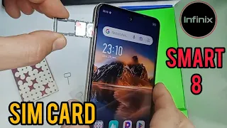 How to put a SIM card in infinix Smart 8