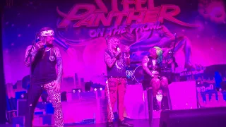 Steel Panther performing an impromptu song for a girl and "Girl From Oklahoma live