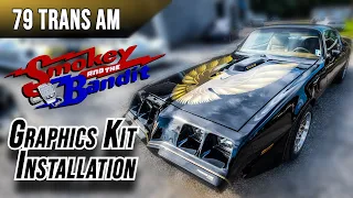 1979 Trans Am Smokey And The Bandit | Decals | Trim | Graphics Kit Installation