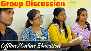 Group Discussion | offline and online Education |Debate | Best English speaking class in Lucknow-Ep1