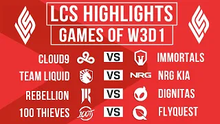LCS Highlights ALL GAMES Week 3 Day 1 | LCS Spring 2024