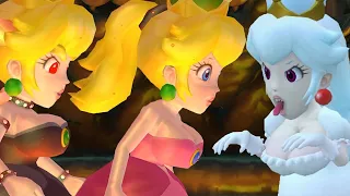 New Super Mario Bros. Wii - Final Boss Evil Peach, Bowsette & Boosette