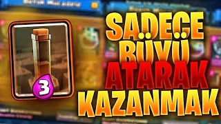 Sadece Büyü Atarak Golem Oyuncusunu Yenmek 😳#clashroyale