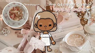 ☁️⋆‧₊˚ solo morning routine ! *no kids.. productive !!* | toca world roleplay 🍥