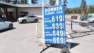 The Most Ive EVER Paid For Gas - Road Trip Thru Donner Pass / Thunder Mountain Park & Train Watching