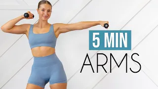 5 MIN TONED ARMS WORKOUT (Beginner Friendly)