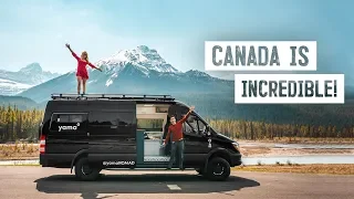 Most Beautiful Drive IN THE WORLD?! - Camper Van Road Trip Pt. 3 (Icefields Parkway in Canada)