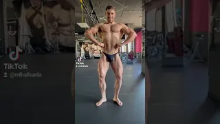 2 weeks out.Posing. Still natty!