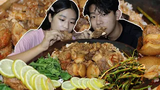 Pork Mukbang With Lil Brother | Naga Style|