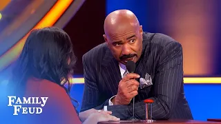 Oh lord! Steve Harvey PRAYS this is on the board!