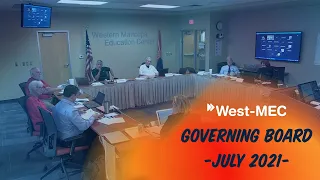 West-MEC Governing Board Meeting - July 2021