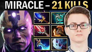 Anti-Mage Dota Gameplay Miracle with 21 Kills and Bloodthorn
