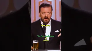 Ricky Gervais ROASTS Tina Fey & Amy Poehler