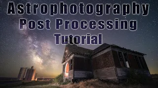 Astrophotography Post Processing Tutorial // Twilight blend with Light Painting