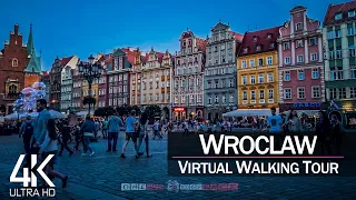 【4K 60fps】VIRTUAL WALKING TOUR: 🚶 «Wroclaw - Poland 2021» 🎧 Binaural Sounds 📺 Ultra HD (2160p TV)