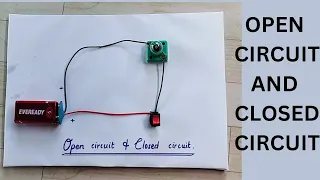 Open circuit and closed circuit working model / Science project/ science working model