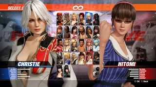 Dead Or Alive 6 Ranked Noob Match Christie VS Hitomi