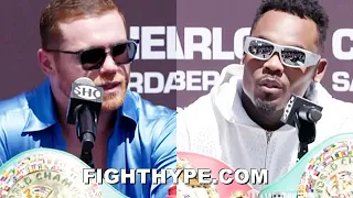 JERMELL CHARLO HILARIOUS REACTION TO CANELO GIVING SPEECH IN ENGLISH; GIVES HIM COMPLIMENT