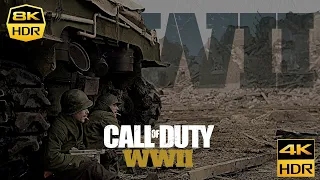 Call Of Duty WW2 S.O.E 4K-8K HDR UHD Gameplay (COD World War 2)PC RTX 3090