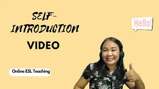 SELF-INTRODUCTION VIDEO SAMPLE /HOW TO INTRODUCE YOURSELF/ESL COMPANIY