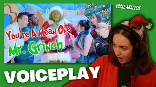 VOICEPLAY You're A Mean One Mr. Grinch | Vocal Coach Reacts (& Analysis) | Jennifer Glatzhofer