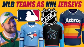 MLB Teams as NHL Jersey Concepts