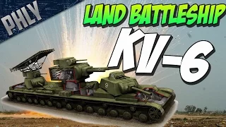 SOVIET SUPER TANK - KV-6 - War Thunder TANKS Gameplay