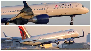 [4K] DELTA AIR LINES BOEING 757-251 LAX ARRIVAL - PLANE SPOTTING - JUNE 2019