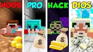 MINECRAFT: LADRÓN NOOB VS PRO VS HACKER VS DIOS 💰😱 ROBAMOS EL GRAN BANCO EN MINECRAFT