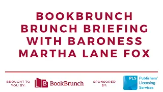 BookBrunch Brunch Briefing with Baroness Martha Lane Fox Video