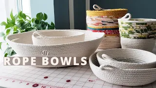 Making a new Rope Bowl for my Sewing Room! Rope Bowl Tutorial