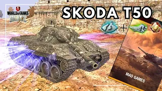 [Mad Games] Skoda T50 5,000 Damage • WOT Blitz •