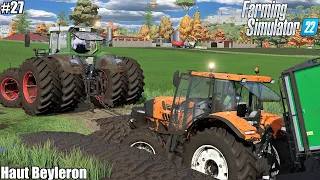 THE TRACTOR GOT STUCK in a LANDSLIDE│Haut Beyleron│FS 22│27